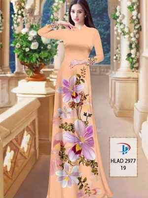 Vải Áo Dài Hoa In 3D AD HLAD2977 46